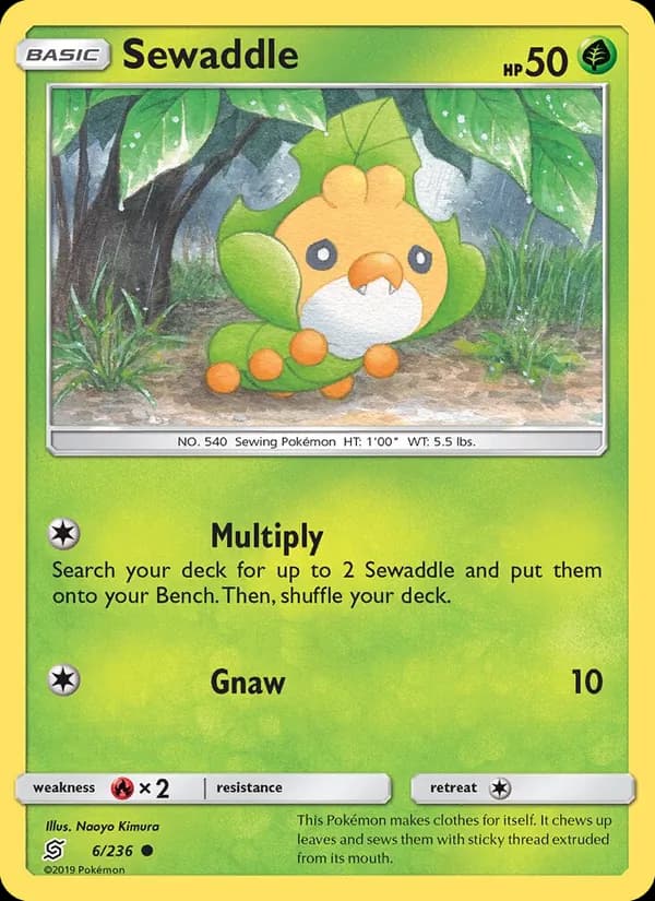 Sewaddle card in English