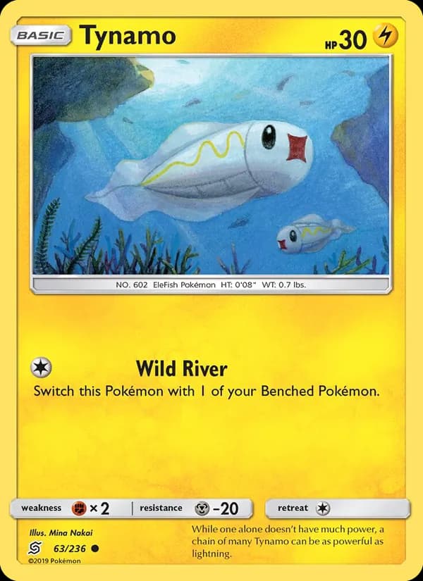 Tynamo card in English