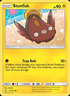 Stunfisk card in English