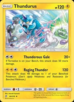 Thundurus card in English
