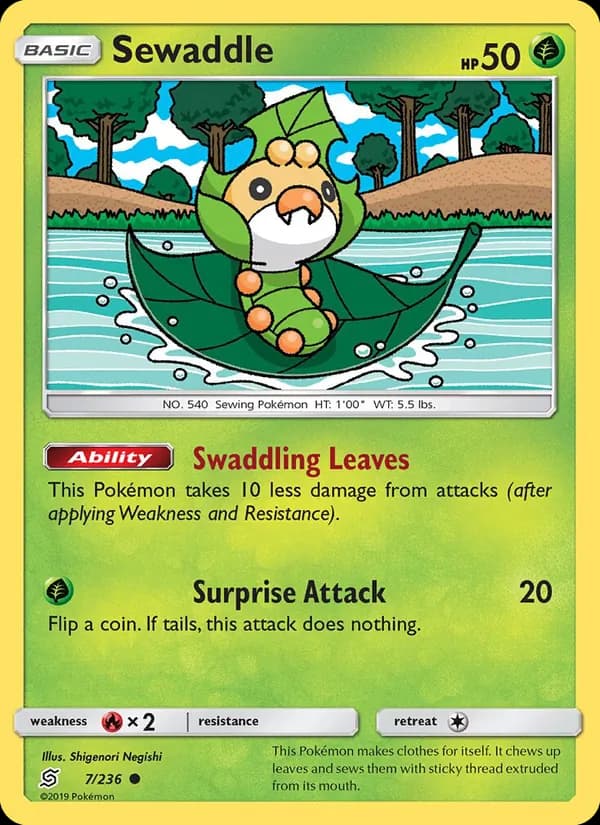 Sewaddle card in English