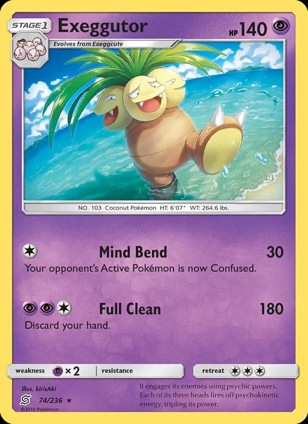 Exeggutor card in English