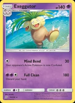 Exeggutor card in English