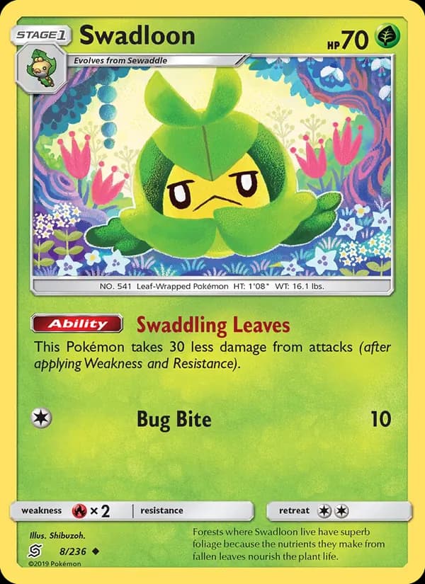 Swadloon card in English