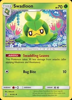 Swadloon card in English