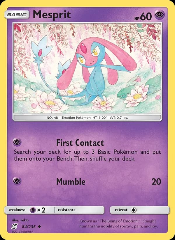 Mesprit card in English