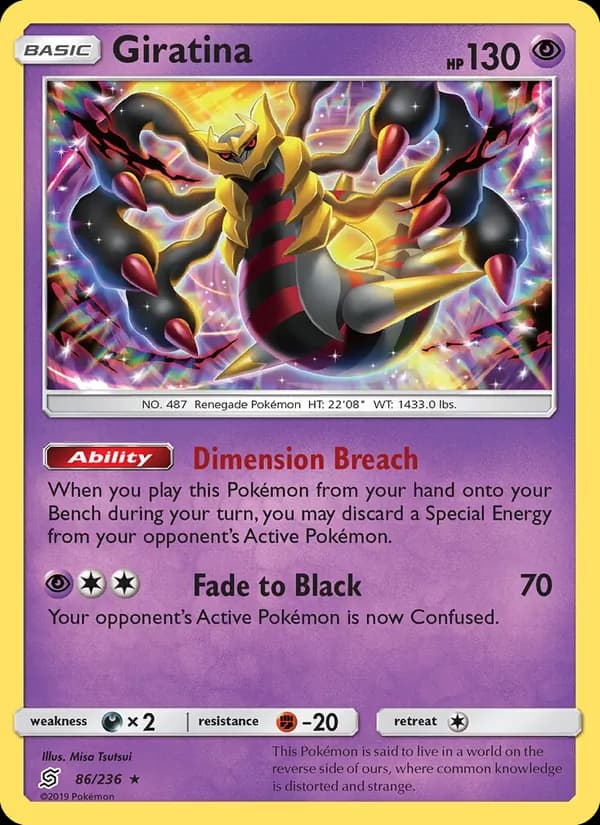 Giratina card in English
