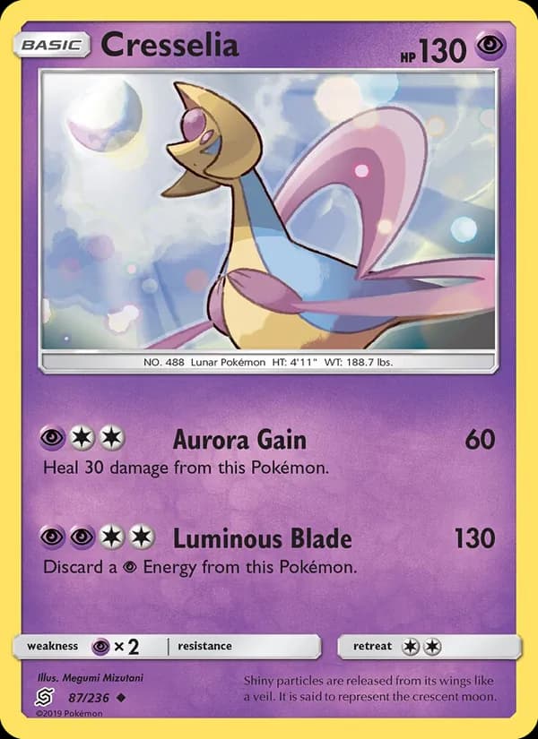 Cresselia card in English