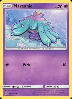 Mareanie card in English
