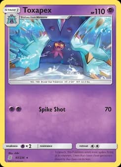 Toxapex card in English