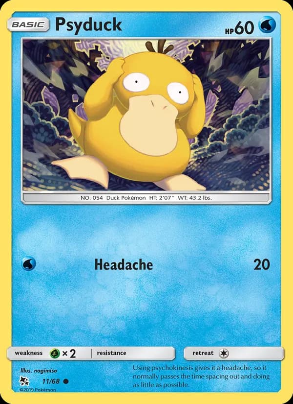 Psyduck card in English
