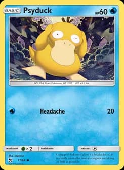 Psyduck card in English