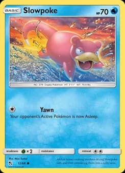 Slowpoke card in English