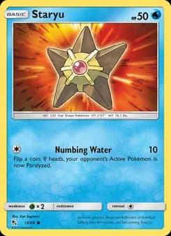 Staryu card in English