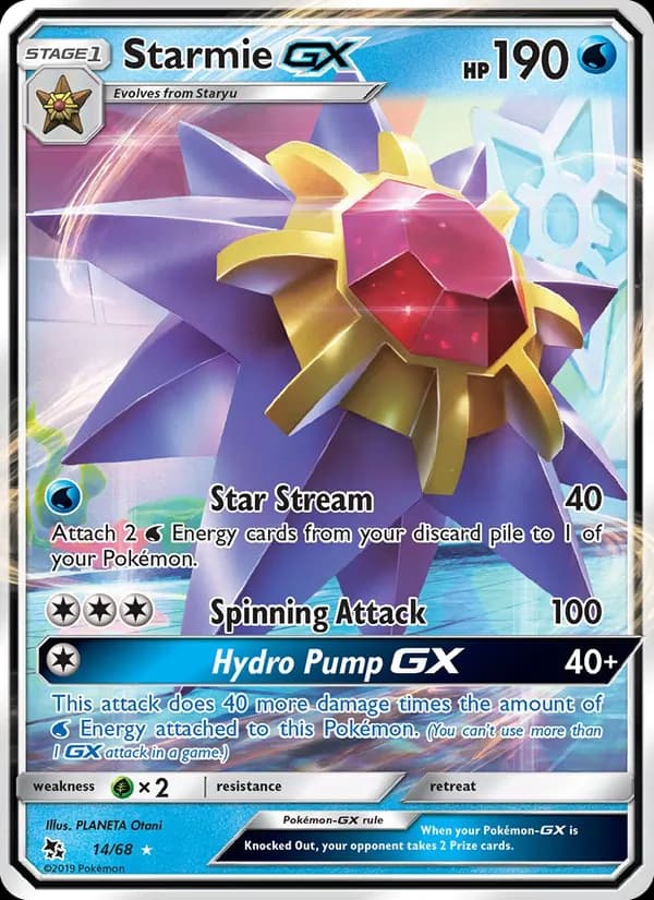 Starmie GX card in English