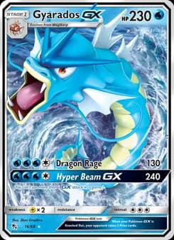 Gyarados GX card in English