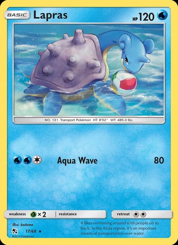 Lapras card in English