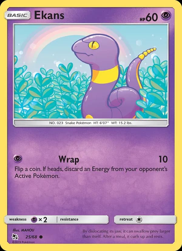 Ekans card in English
