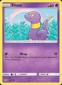 Ekans card in English