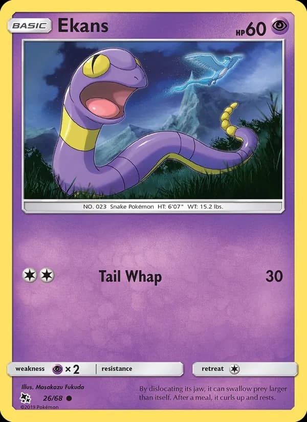 Ekans card in English