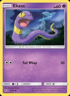 Ekans card in English