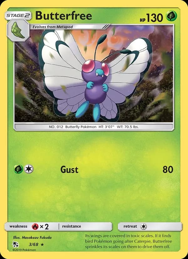 Butterfree card in English