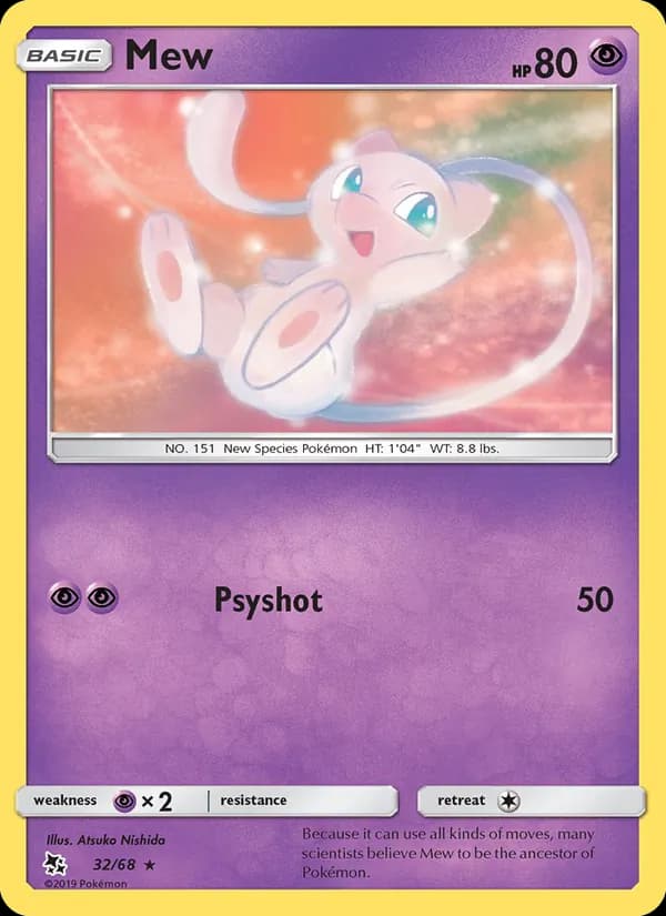 Mew card in English