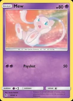 Mew card in English