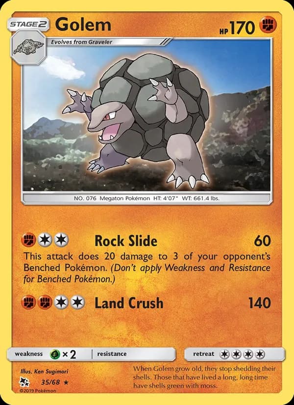 Golem card in English