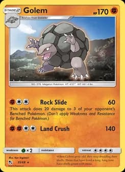 Golem card in English