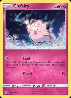 Clefairy card in English