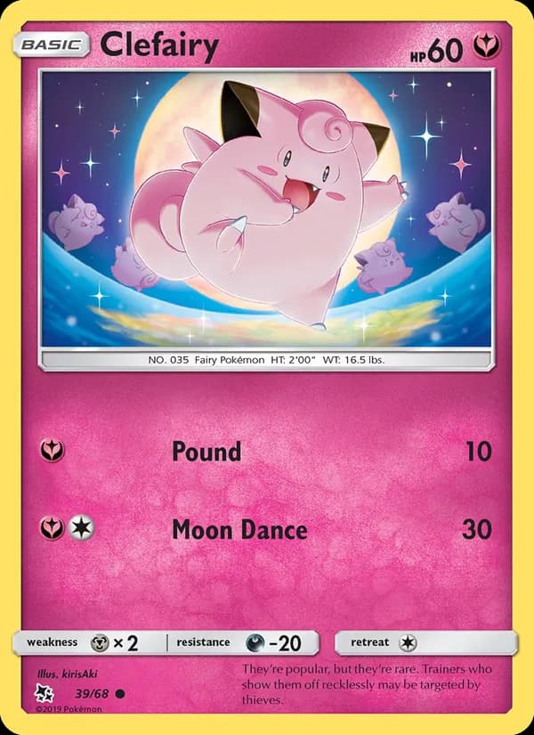 Clefairy card in English