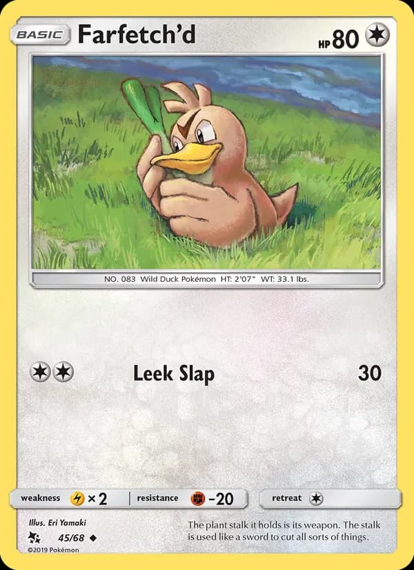 Farfetch’d card in English