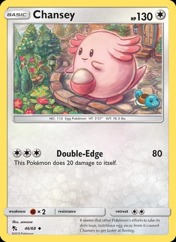 Chansey card in English
