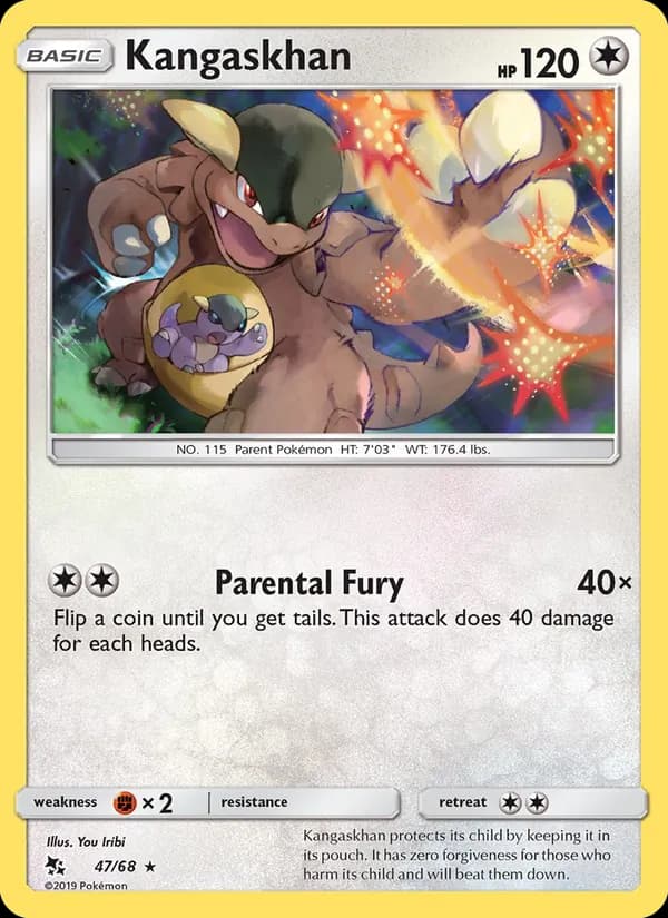 Kangaskhan card in English