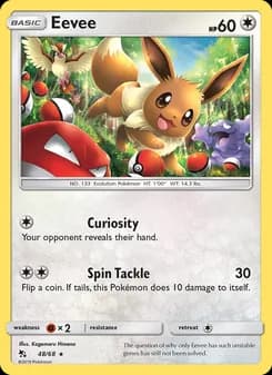 Eevee card in English