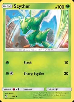 Scyther card in English