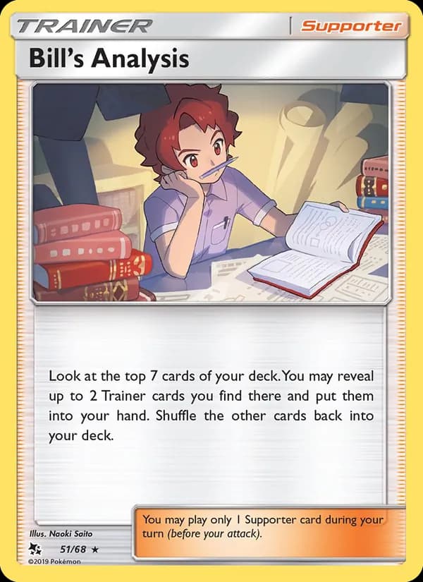Bill’s Analysis card in English