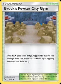 Brock’s Pewter City Gym card in English