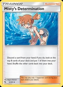 Misty’s Determination card in English