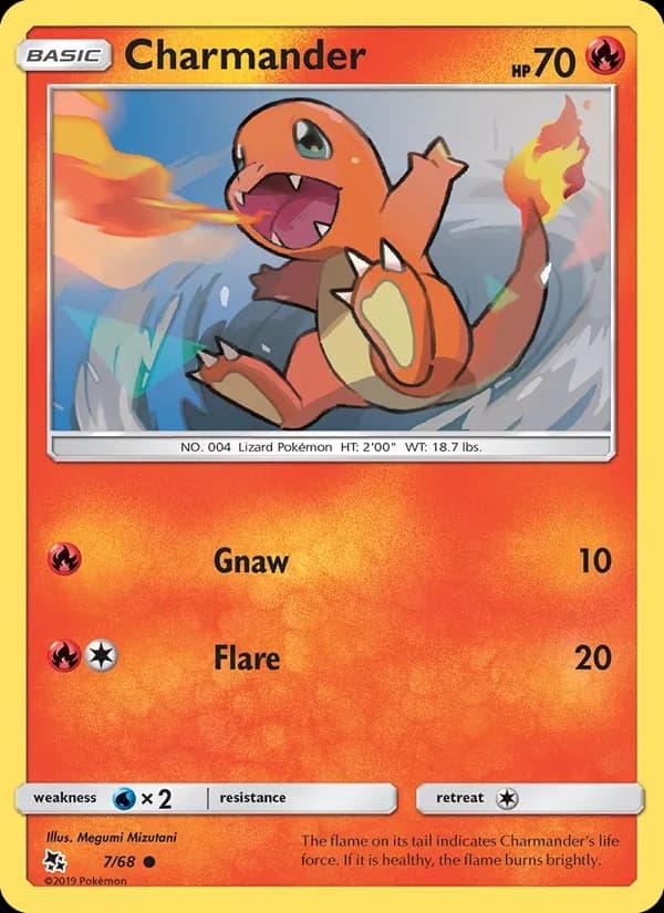 Charmander card in English