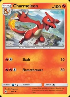 Charmeleon card in English