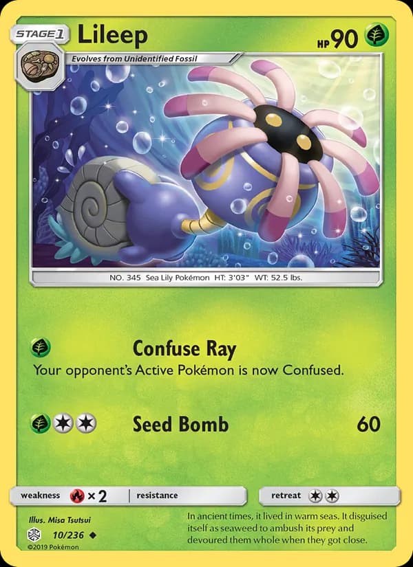 Lileep card in English