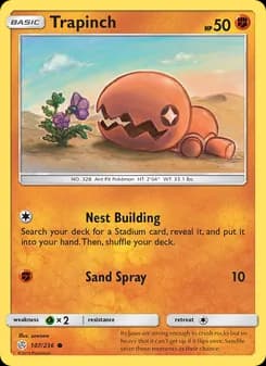Trapinch card in English