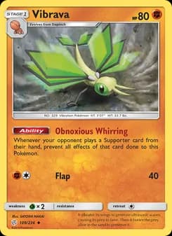 Vibrava card in English