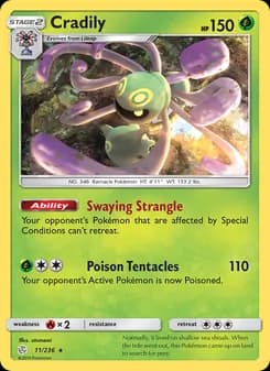 Cradily card in English