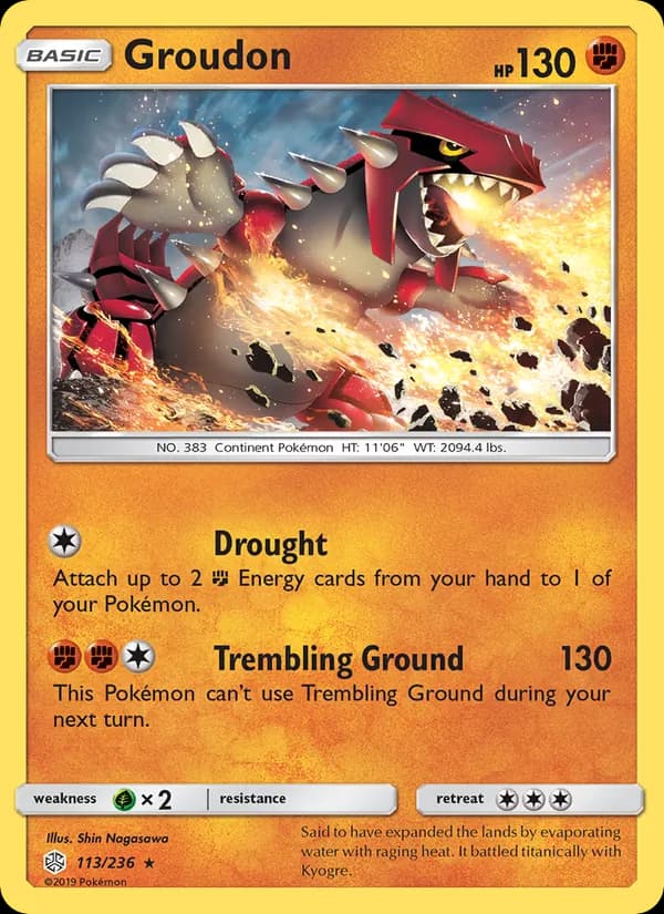 Groudon card in English