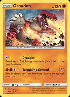 Groudon card in English