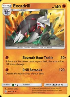 Excadrill card in English