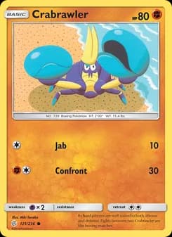 Crabrawler card in English